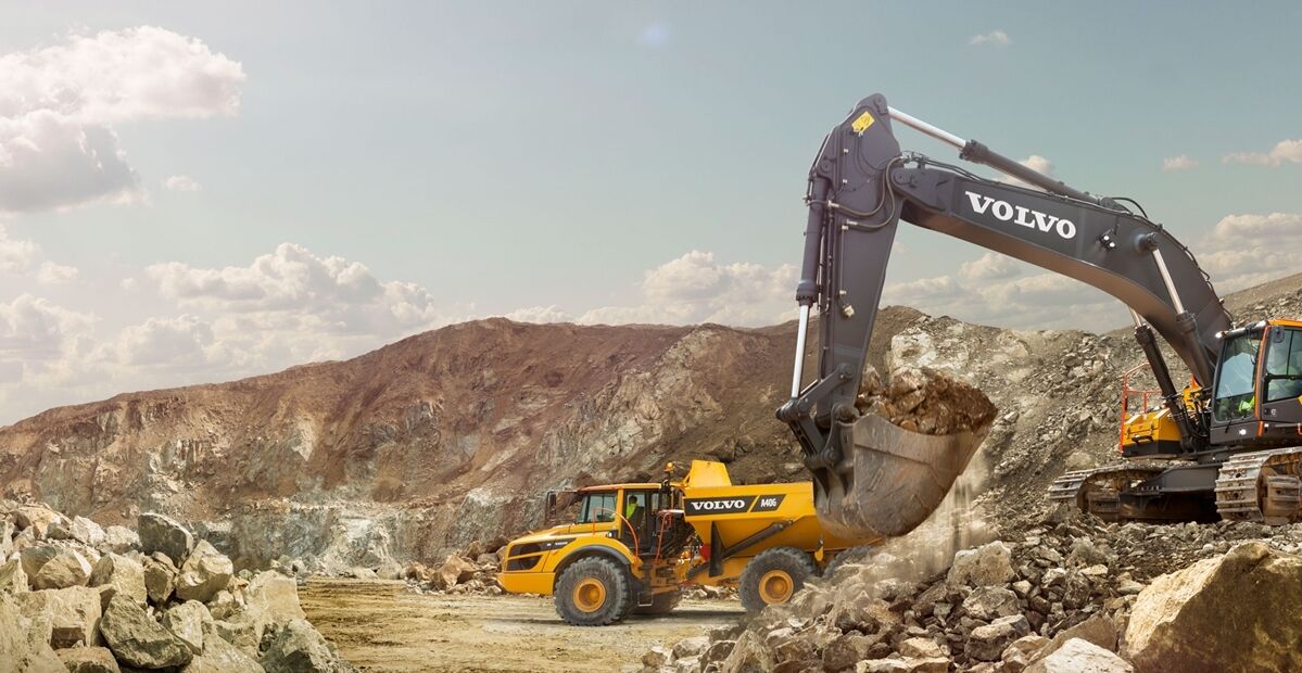 Logo Volvo CE, matériel agricole d’occasion